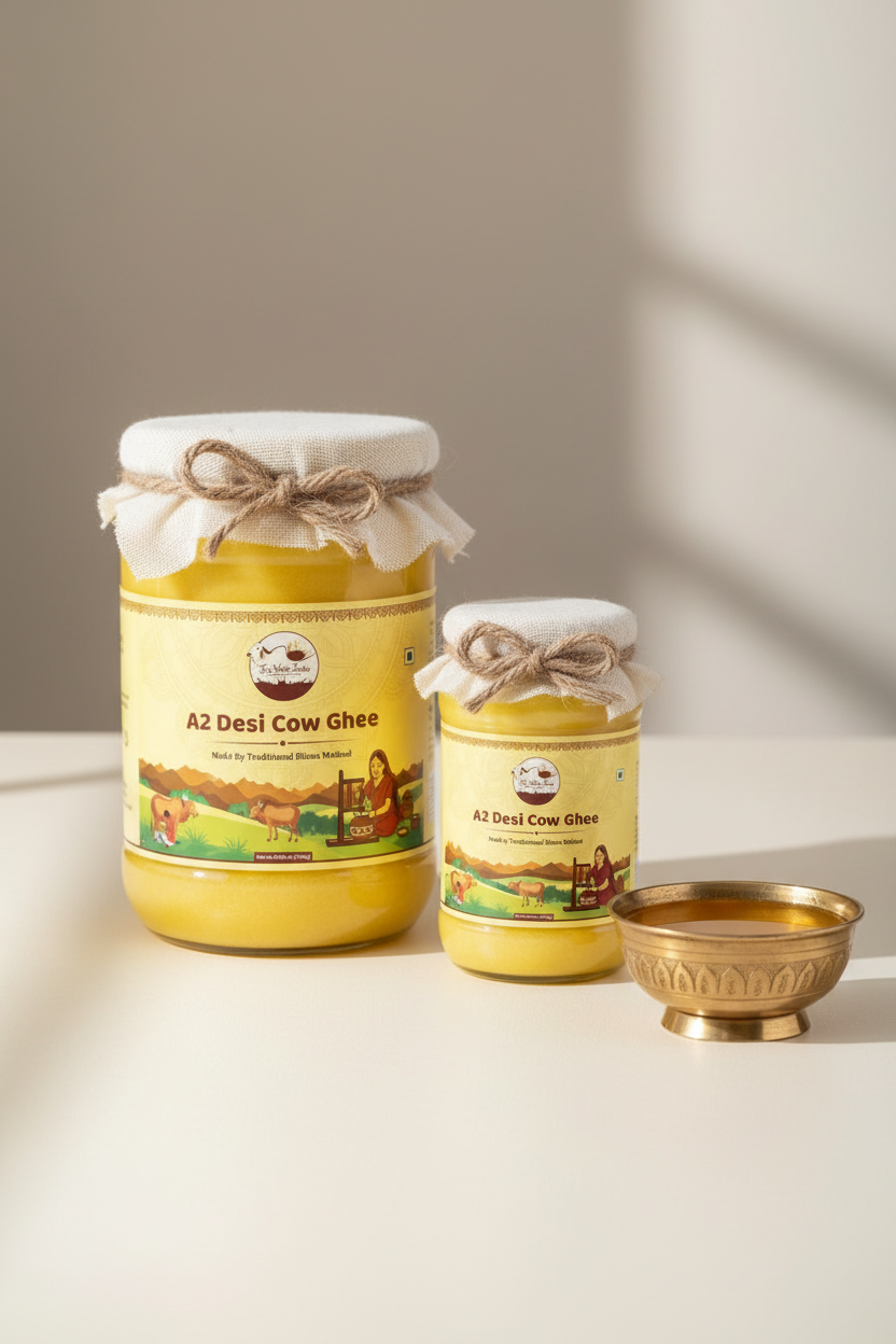 Combo Pack of 1 L and 500 ml Ghee