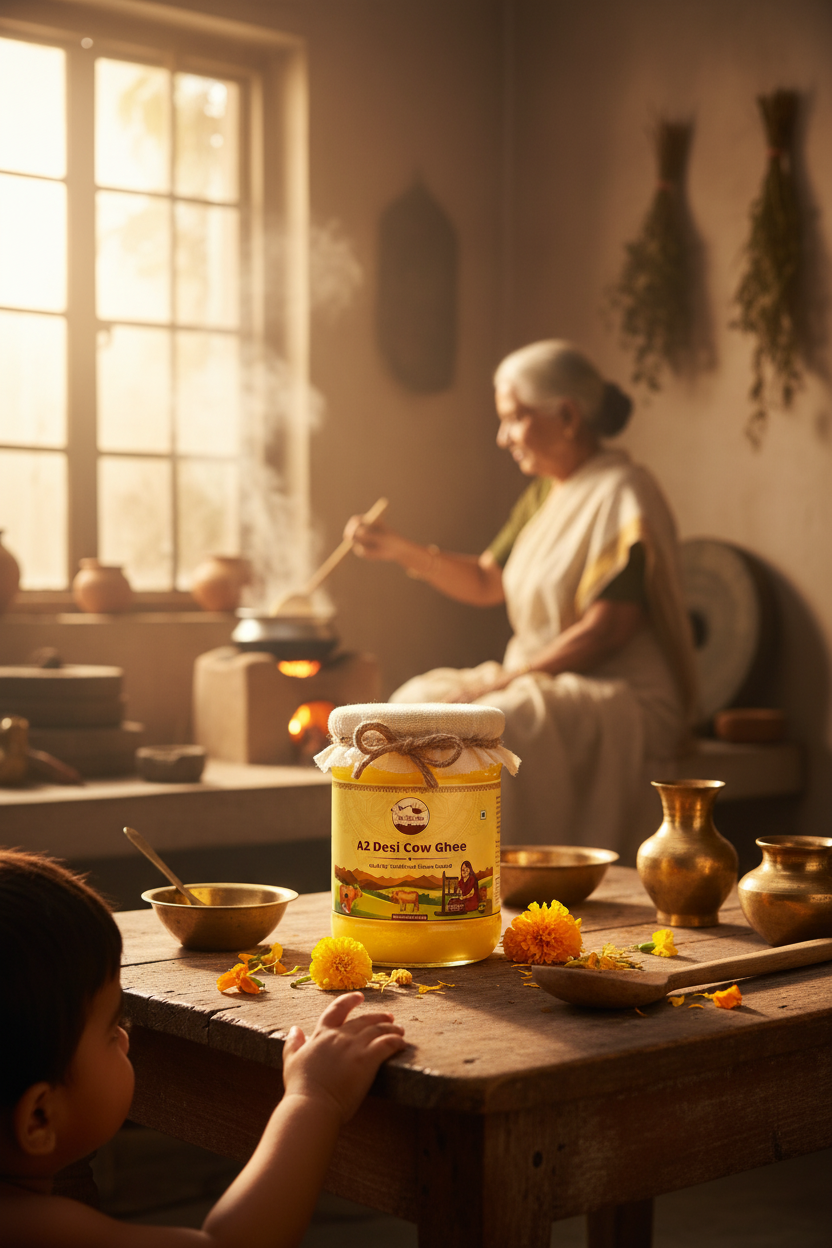 Emotional A2 Ghee storytelling image